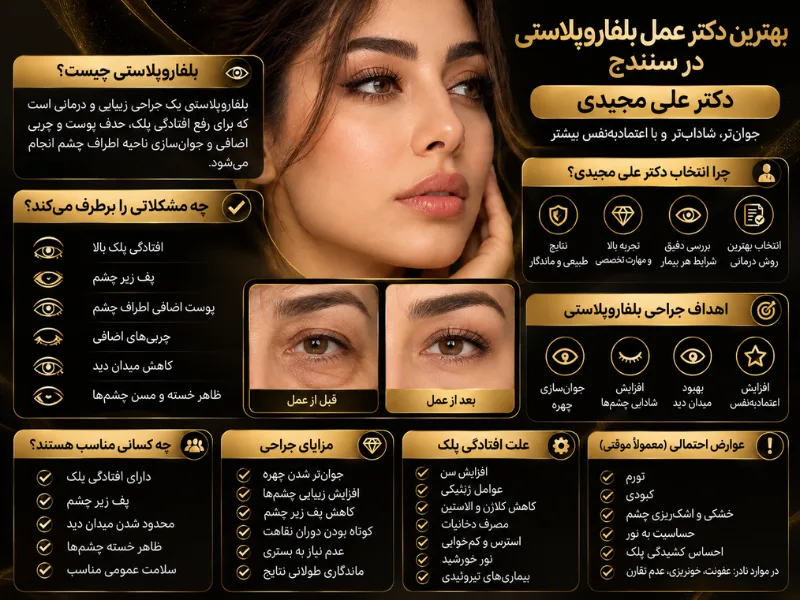 بهترین دکتر عمل بلفاروپلاستی در سنندج